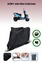 Black Rear Bag and Lock Compatible Rks Blazer 50 Xr Compatible Motorcycle Tarpaulin