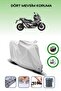 Gray Rear Bag and Lock Compatible Honda X-Adv Compatible Motorcycle Tarpaulin