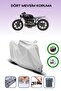 Gray Rear Bag and Lock Compatible Bmw R 65 Compatible Motorcycle Tarpaulin
