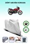 Gray Rear Bag and Lock Compatible Hero Hunk Compatible Motorcycle Tarpaulin
