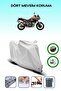 Gray Rear Bag and Lock Compatible Ktm 1050 Adventure Compatible Motorcycle Tarpaulin