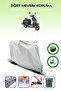 Gray Rear Bag and Lock Compatible Kymco Like S 125 Compatible Motorcycle Cover