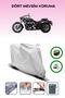 Gray Rear Bag and Lock Compatible Yamaha Xvs 950 a Compatible Motorcycle Tarpaulin