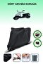 Black Rear Bag and Lock Compatible Sym Jet 100 Compatible Engine Cover