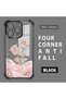 iPhone 16 Pro Compatible Romantic Pink Rose Transparent Silicone Protective Case