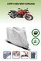Gray Rear Bag and Lock Compatible Hero Hunk 200R Compatible Motorcycle Tarpaulin