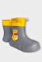 Fluffy Light Waterproof Furry Warm Lining Children's Rain Boots - 3