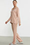 Sementa 76444 Solid Color Shirt Model Pajama Set - 5