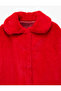 Long Sleeve Peter Pan collar Plush Coat - 6