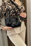 Women's Black Handbag - Adjustable Long Strap, Charm Gift - Fibag - 3