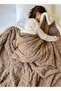 Thick Bed Blanket Double-sided Lamb Cashmere Fleece Plaid Blanket - 3