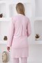 Pregnant Women's Maternity Pajama Set 3-Piece Set - Postpartum Hospital Set with Lace Detailing and Dressing Gown - 4