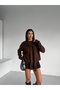 Soft Women's Knit Sweater with Scarf Detail - 5