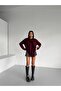 Soft Women's Knit Sweater with Scarf Detail - 6