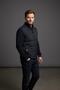 Interview Parry Zippered Sleeves - Knitwear on the Back, Padded Front Navy Blue Coat - 4