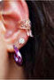 2 cm Purple Thick Hoop Earrings - 5