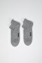 Sportswear Men's Booties Boy Socks Set of 3 Gray - 4