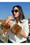 Women's Camel Fur Sleeve Cuffs |   Winter Trend Accessory - 3