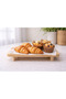 Wooden Presentation Tray with Legs – Bamboo Serving Tray, Breakfast & Tabletop Presentation Plate - 2