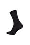 Bamboo Socks, 5 Pieces, 43-46, Stitch-Free Toe, Soft, Black - 2