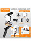 PK-771 Vlogging Kit | All-in-One Video Making Set | LED Light + Microphone + Tripod + Remote - 6