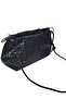 Ezzybliss Women's Black New Season Portfolio and Knitted Pattern Scholarship Model Strap Handbag Shoulder Bag - 2