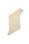 Women's Ecru 100% Cotton Shoulder Shawl 180X70 cm Soft Textured Shawl with Tassel Detail - 7
