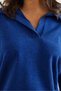 Women's Cobalt Blue Polo Neck Thessaloniki Blouse Blz-19002810 - 2