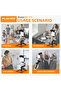 PK-771 Vlogging Kit | All-in-One Video Making Set | LED Light + Microphone + Tripod + Remote - 7