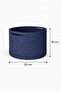 Trio Nest 3-Piece Jute Wicker Decorative Basket Set 25cm Diameter X 18cm Height Organizer Stylish - 3