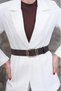 Gold Buckle Women's Belt Dress Belt Coat Belt Shirt Belt Body Belt - 4