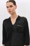 Polo neck striped beyoğlu stone pocket truvakar t-shirt - 3