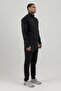 Power 22 Cr Line Full Length Zippered Men's Mock Neck Sweatshirt Black - 8