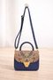 Women's Hand and Shoulder Bag with Patterned Cover - 4