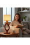 Wooden Candle-Shape Table Lam