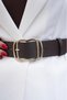 Gold Buckle Women's Belt Dress Belt Coat Belt Shirt Belt Body Belt - 3
