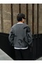 Dark Gray Wolf Pattern Premium Oversized Knitwear Sweater - 6