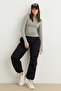 Women's Gray Cream White Khaki Light Gray 5-Piece Finger Detail Bodysuit - 5