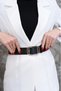 Gold Buckle Women's Belt Dress Belt Coat Belt Shirt Belt Body Belt - 2