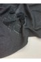 Winter Light Fleece-Lined Fringed Fabric – Anthracite - 6