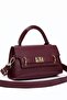 Women's Mini Hand and Shoulder Bag with Adjustable Strap and Locking Buckle Detail - 5