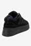 RAVEN Black Suede Genuine Leather Women's Platform Sneakers - 5