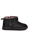 Black Suede Fur Lined Cold Resistant Girls' Boots Ugy F - 2