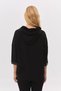 Hooded Tweed Velvet Leather Paneled Cardigan - 5