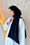 شال قطن عضوي أسود - 2