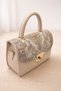Women's Hand and Shoulder Bag with Patterned Cover - 4