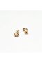 Stud Curved Pearl Earrings