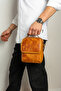Genuine Leather Shoulder Messenger Bag - 7