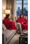 Wellsoft Hooded Wearable Tv Blanket Unisex Oversized Red (1 Piece) - 3