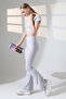 Ribbed Knit Short T-Shirts Flared Sets - 5